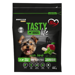 Biofeed Tasty Dogs Life Junior Z Jagnięciną 600g Sucha Karma Dla Szczeniąt Małych  Ras