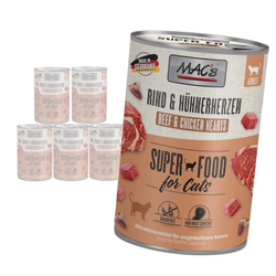 MAC's Cat 6x400g Mokra Karma Dla Kota Wołowina Serca Drobiowe