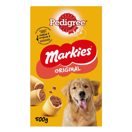Przysmak Pedigree Markies 500g kruche ciasteczka z kością szpikową