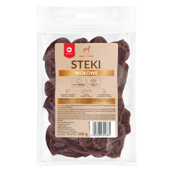 Maced Super Premium Przysmak Dla Psa Steki Wołowe 500g