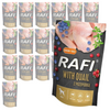 Rafi 20x500g Mokra Bezzbożowa Karma Dla Dorosłych Psów Z Przepiórką Żurawiną I Borówką