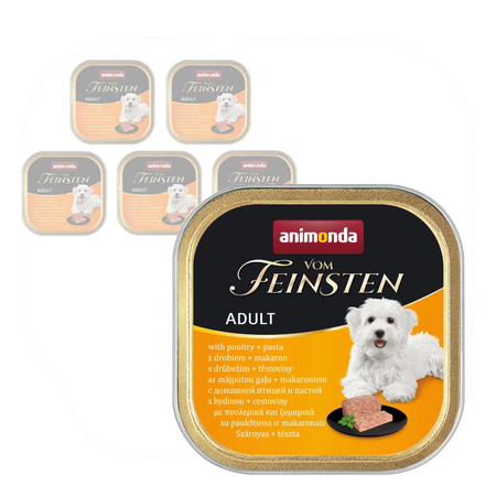 Animonda Vom Feinsten Mokra Karma Dla Psa 6x150g Drobiowa Z Makaronem