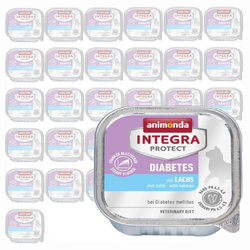Animonda Integra Protect Diabetes 32x100g Mokra Karma z Łososiem Dla Kota z Cukrzycą