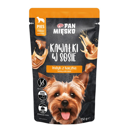 Pan Mięsko Mokra Karma Dla Psa 12x150g Kawałki W Sosie Mix Smaków
