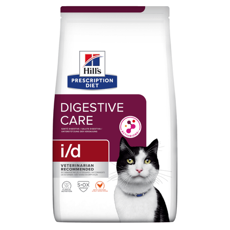 Hill's Prescription Diet i/d  Digestive Care 1,5kg Sucha Karma Z Kurczakiem Dla Kota Wsparcie Układu Pokarmowego 