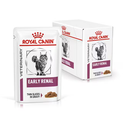 Royal Canin Veterinary Early Renal 12x85g Mokra Karma W Sosie Dla Dorosłych Kotów Z Niewydolnością Nerek