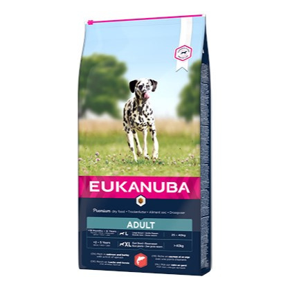 EUKANUBA Adult z Łososiem i Jęczmieniem 12kg Sucha Karma Dla Psów Dorosłych Dużych Ras