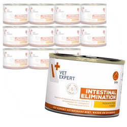 VetExpert Veterinary Diet Intestinal Elimination Low Fat 12x200g Mokra Karma Weterynaryjna Dla Psów z Zaburzeniami Trawiennymi