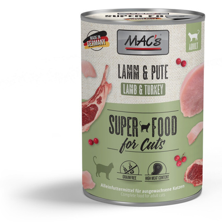 MAC's Cat Mokra Karma Dla Kota Jagnięcina Indyk 12x400g