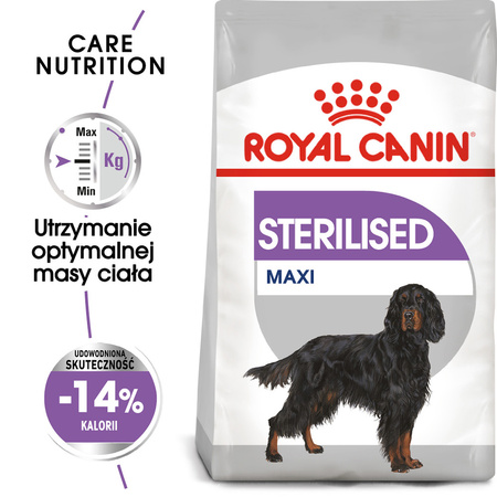 Royal Canin CCN Maxi Sterilised 12kg Karma Sucha Dla Psów Dorosłych Ras Dużych Sterylizowanych