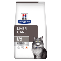 Hill's Prescription Diet l/d Liver Care 1,5kg Sucha Karma Z Kurczakiem Dla Kota Wsparcie Zdrowej Wątroby