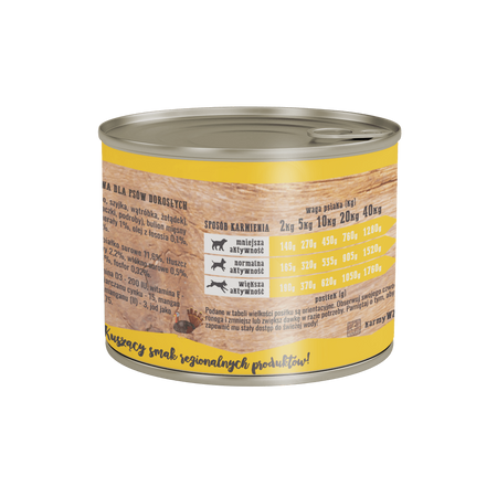 Wiejska Zagroda Indyk z Jagnięciną 200g Puszka - Karma mokra dla psów, 94% mięsa