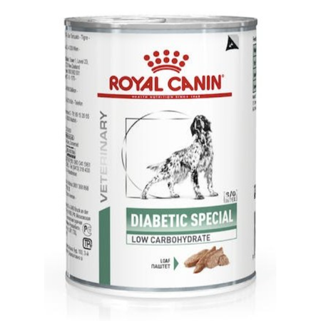 Royal Canin Veterinary VHN Dog Diabetic Low Carbohydrate Loaf 410g Mokra Karma Pasztet Dla Psów Kontrola Cukru