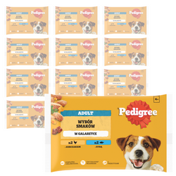 Pedigree Adult Wybór Smaków 52x100g Mokra Karma Dla Dorosłych Psów Kurczak Ryba W Galaretce