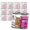 John Dog for Cats Mokra Karma Dla Dorosłych Kotów Filety Z Kurczaka 12x140g