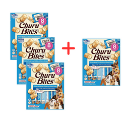 Inaba Dog Churu Bites Chicken Wraps 4x96g Przysmak dla Psa Kurczak z Serem