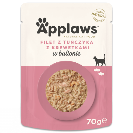 Applaws Cat Mokra Karma Dla Kota 16x70g Tuńczyk Z Krewetkami W Bulionie