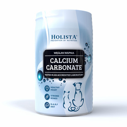 Holista Calcium Carbonate Węglan Wapnia Dla Psa i Kota 250g Zdrowe Kości Równowaga Fosforu BARF Sport