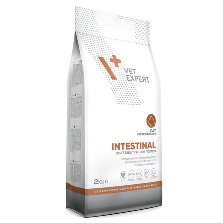 Vet Expert Intestinal Sucha Karma Weterynaryjna z Drobiem 2kg Dla Kotów z Zaburzeniami Trawienia i Wchłaniania