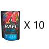 Rafi Mokra Karma dla Psów z Jagnięciną, Żurawiną i Borówką Saszetka Zestaw 10 x 300 g
