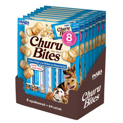 Inaba Dog Churu Bites Chicken Wraps 8x96g Przysmak dla Psa Kurczak z Serem