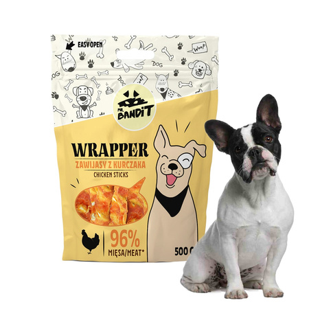 Mr Bandit WRAPPER Zawijas z kurczaka 500g - naturalny przysmak dla psa