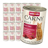 Animonda Carny Adult 24x400g Mokra Karma Dla Kota z Wołowiną i Sercami
