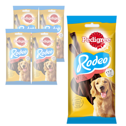 Pedigree Rodeo Przysmak dla psa wołowina 5x 123g sprężynki