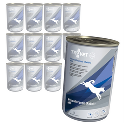 Trovet Hypoallergenic RRD Rabbit 12x400g Lekkostrawna Mokra Karma Z Królikiem Dla Psów Z Nadwrażliwością Pokarmową