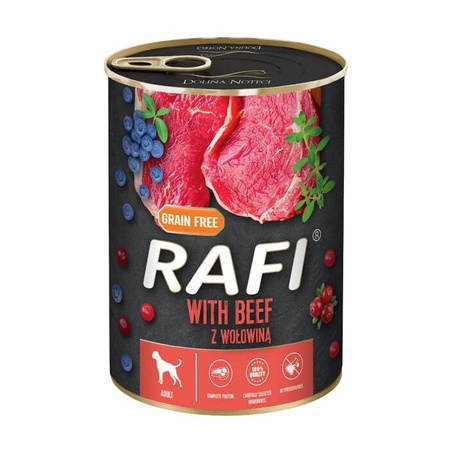 Rafi 20x400g Bezzbożowa Mokra Karma dla Dorosłych Psów Mix 8 Smaków