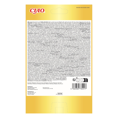 Inaba Cat Churu Tidbits Tuna Recipe 8x12g Przysmak Dla Kota z Tuńczykiem