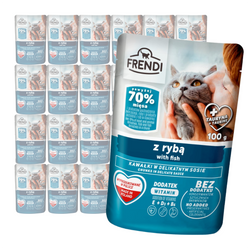 Frendi 24x100g Mokra Karma Dla Dorosłego Kota Kawałki w Sosie Z Rybą