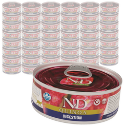 Farmina N&D Cat Quinoa Digestion 48x80g Mokra Karma Dla Kota Z Jagnięciną Na Trawienie