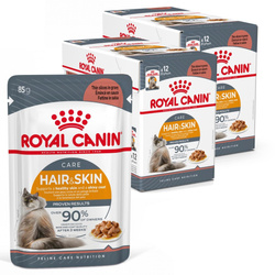Royal Canin Intense Beauty 24x85g Mokra Karma Dla Kotów Dorosłych w Sosie Zdrowa Skóra Piękna Sierść