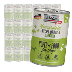 MAC's Dog Mokra Karma Monoproteinowa Z Królikiem 24x400g Dla Psów Skłonnych Do Alergii