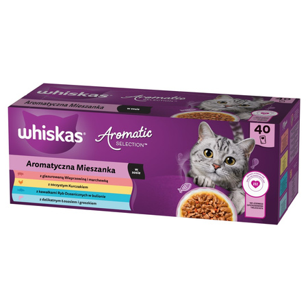 Whiskas Adult 160x85g Mokra Karma Dla Kota Aromatyczna Mieszanka + Drobiowe Frykasy