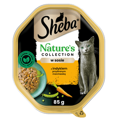 Sheba Nature's Collection 85g Z Indykiem I Marchewką W Sosie Mokra Karma Dla Dorosłych Kotów