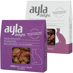Ayla Delight Serca i Filet z Kaczki 2x28g Liofilizowany Przysmak Dla Kota 100% Mięsa