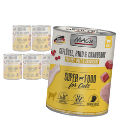 MAC's 6x800g Bezzbożowa Mokra Karma Dla Kota Drób i Żurawina