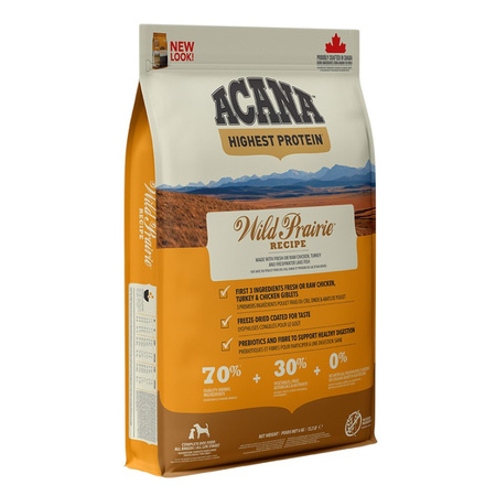 Acana Highest Protein Wild Prairie 6kg Sucha Karma Dla Psa Z Kurczakiem Indykiem I Rybą
