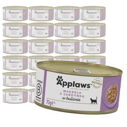 Applaws Cat Mokra Karma Dla Kota 24x70g Makrela Z Sardynką W Bulionie 