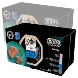 Sheba Classics Rybne Smaki Tacka 16x85g Mokra Karma Pełnoporcjowa Dla Kota W Terynie