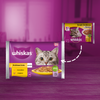 WHISKAS Senior Drobiowa Uczta 48x85g Mokra Karma Dla Starszego Kota w Galaretce Kawałki z Kurczakiem i Indykiem