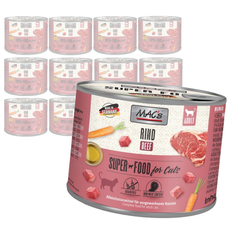 MAC's Cat Mokra Karma Dla Kota Wołowina 12x200g