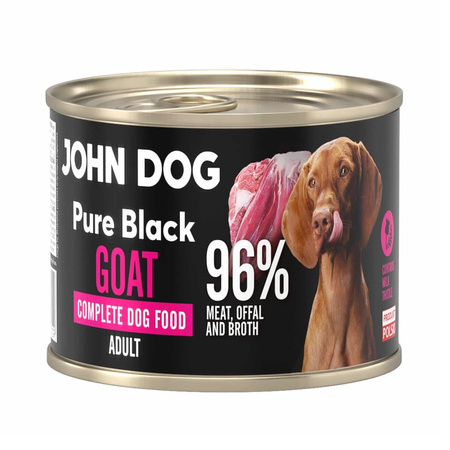 John Dog Pure Black Goat Adult 24x200g Mokra Karma Dla Psa Z Koziną