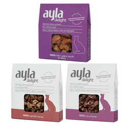 Ayla Delight Mix z Kaczki 3x28g Liofilizowany Przysmak Dla Kota 100% Mięsa