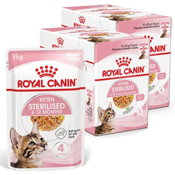 Royal Canin FHN Kitten Sterilised W Galaretce 24x85g Karma Mokra Dla Kociąt Sterylizowanych Do 12 Miesiąca Życia