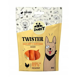 Mr Bandit TWISTER Zawijasy z Kurczaka 80g Naturalny Przysmak Dla Psa