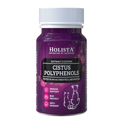 Holista Cistus Polyphenols 90 Tabletek Czystek Dla Psa i Kota Wsparcie Odporności i Ochrony Organizmu