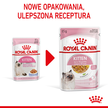 Royal Canin FHN Kitten Instinctive 48x85g Karma Mokra W Galaretce Dla Kociąt Do 12 Miesiąca Życia